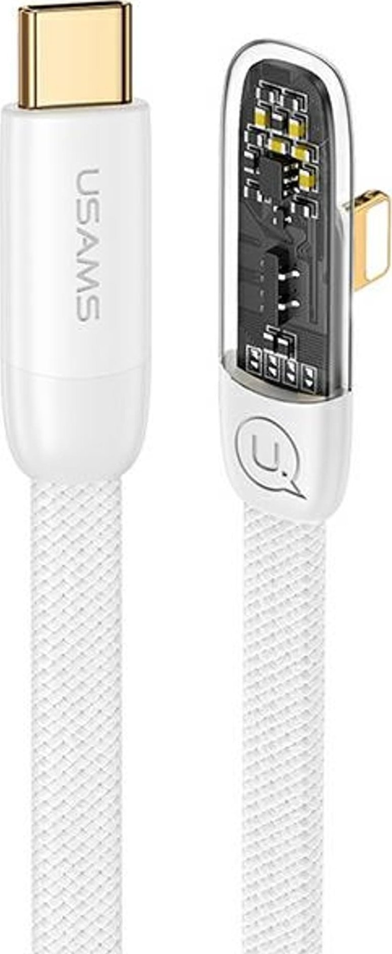 Kabel USB Usams USB-C - USB-C 1.2 m Biały (USA890)