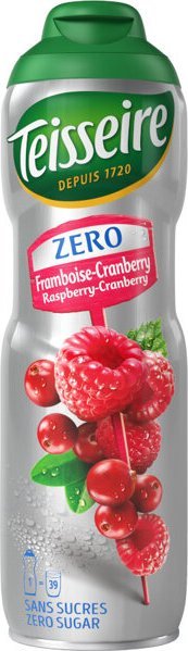 Teisseire Syrop koncentrat malina i żurawina Zero cukru 600ml - Teisseire