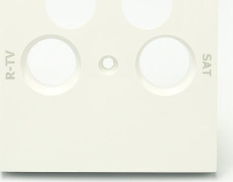 Efapel EFAPEL BASE ELEMENT CENTRALNY DO GNIAZDA RTV 2x SAT BIAŁY 90696 TBR