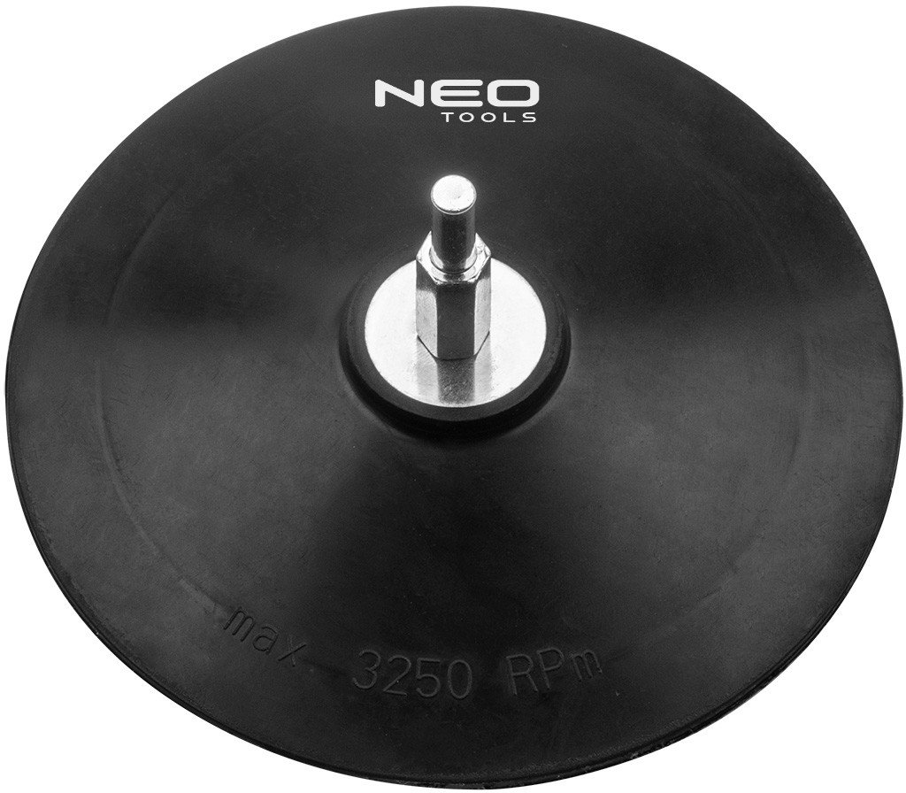 Tarcza mocująca z rzepem 125 mm, stała, trzpień 6 mm