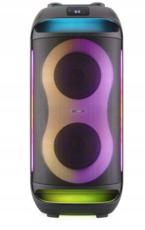 GŁOŚNIK POWER AUDIO BPS 696 BLUETOOTH KARAOKE MIKROFON PRZEWODOWY