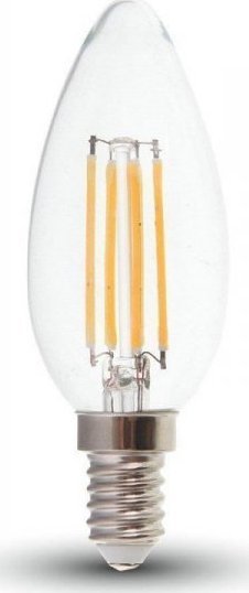 V-TAC Żarówka LED V-TAC V-TAC 6W Filament E14 Świeczka VT-2127 4000K 600lm
