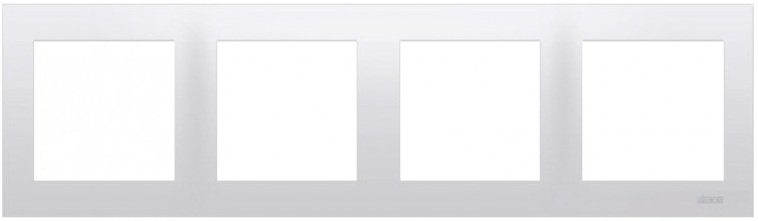 Kontakt-Simon Ramka poczwórna SIMON54 uniwersalna biała - DR4/11