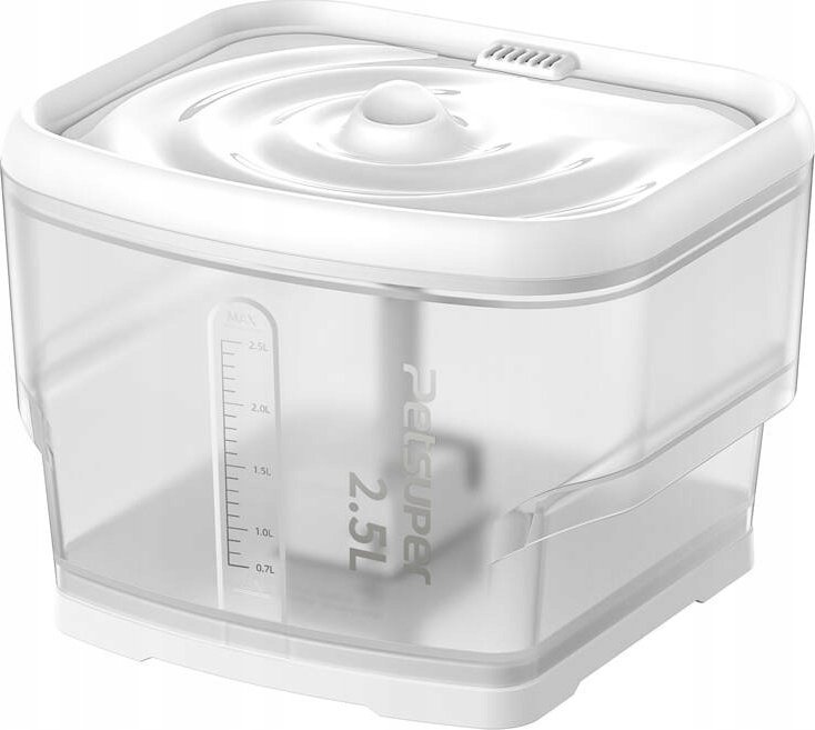 Petsuper Inteligentna fontanna/poidło dla psa i kota Petsuper PW03 2,5L (białe)