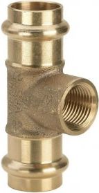 Viega Trójnik redukcyjny 18mm x 1/2" x 18mm brąz (281 359)