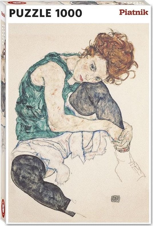 Piatnik Puzzle 1000 - Schiele, Siedz±ca Kobieta PIATNIK