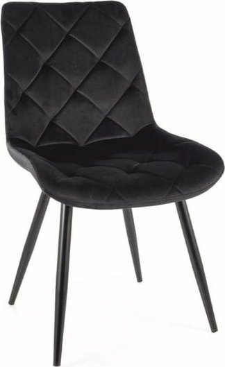 Signal Krzesło RALPH VELVET czarne SIGNAL