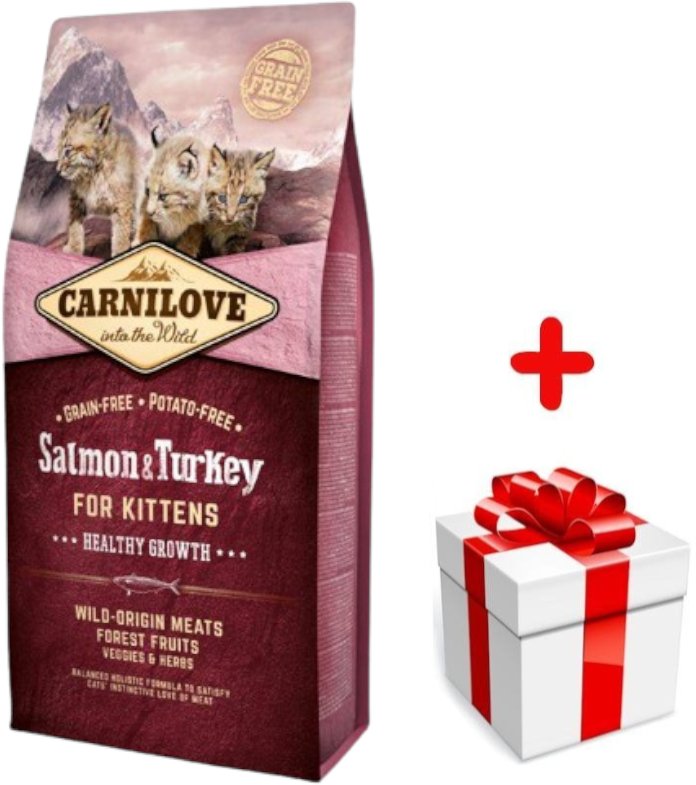 CARNILOVE Cat Salmon & Turkey For Kittens 2kg + niespodzianka dla kota GRATIS!