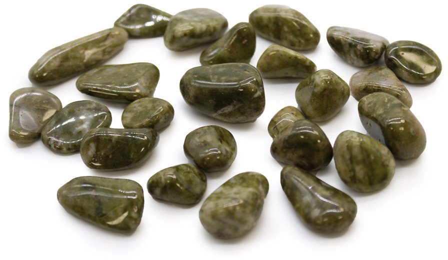 Kamień Afrykański Mały - Epidot Snowflake | 24 sztuki