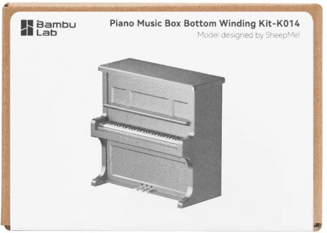 Piano Music Box Winding Kit-014 - zestaw do budowy pozytywki - Bambu Lab}