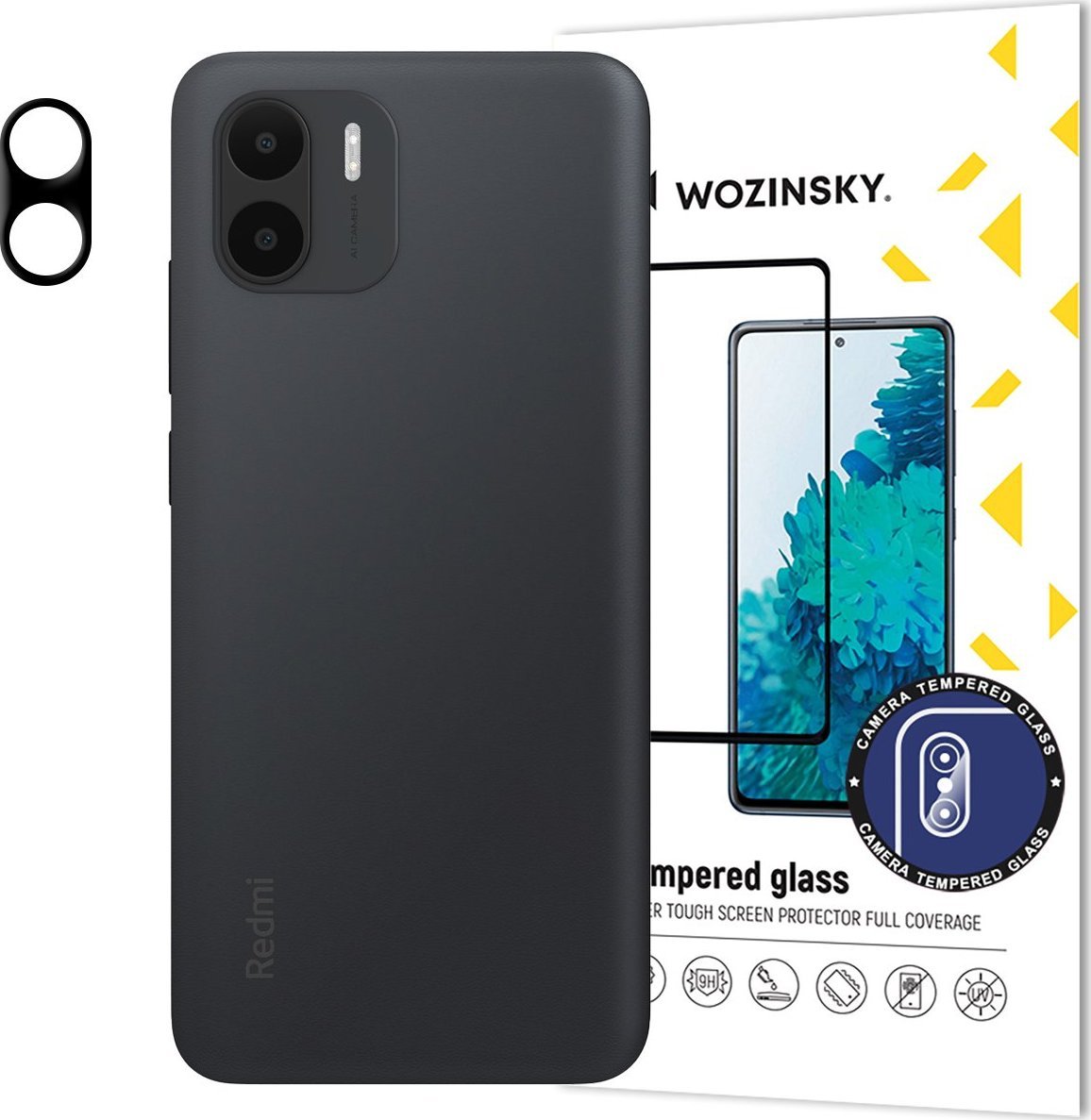 Wozinsky Wozinsky Full Camera Glass szkło hartowane do Xiaomi Redmi A2 / Redmi A1 na aparat kamerę 9H