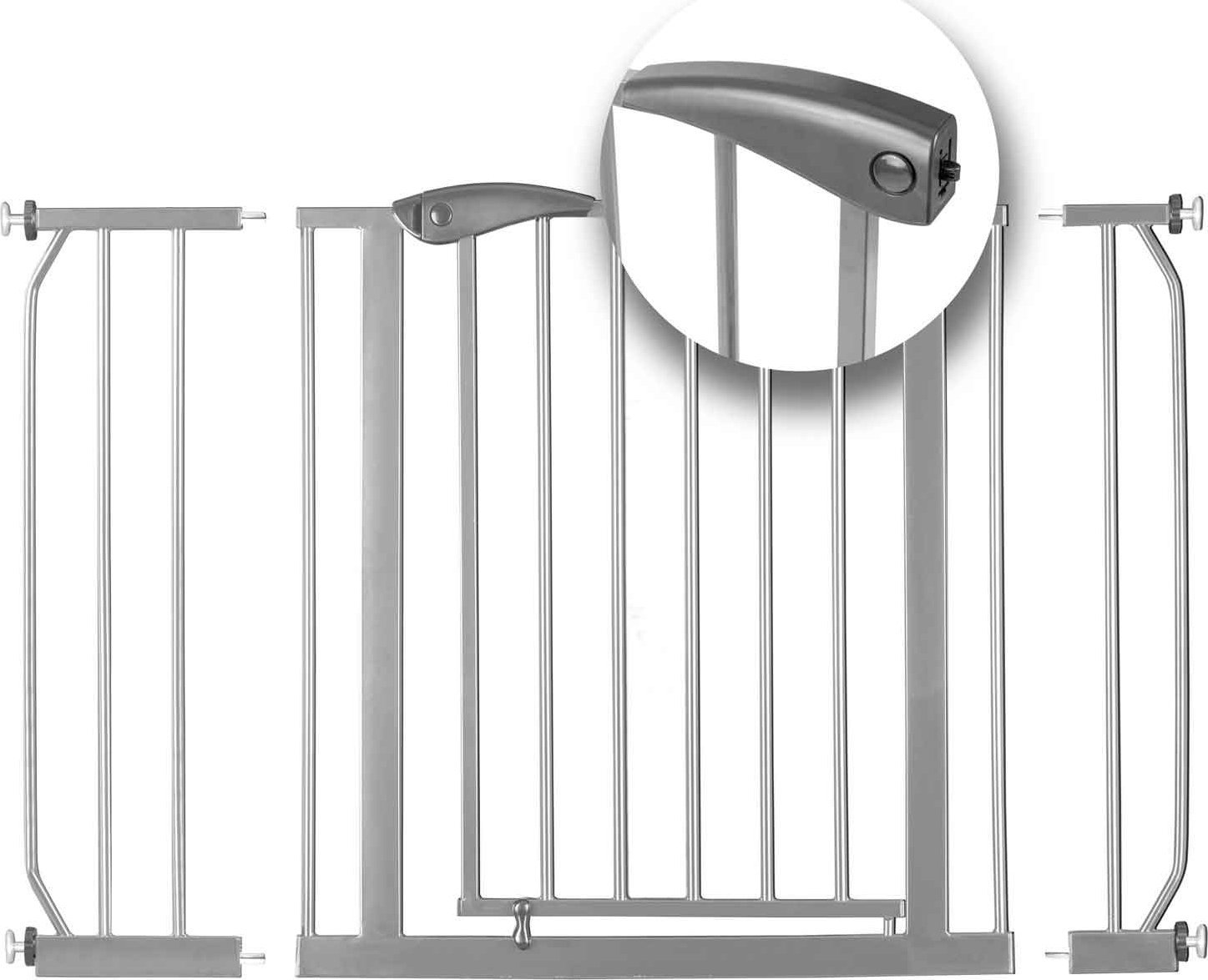 Barierka bramka zabezpieczająca szara Nukido 718301