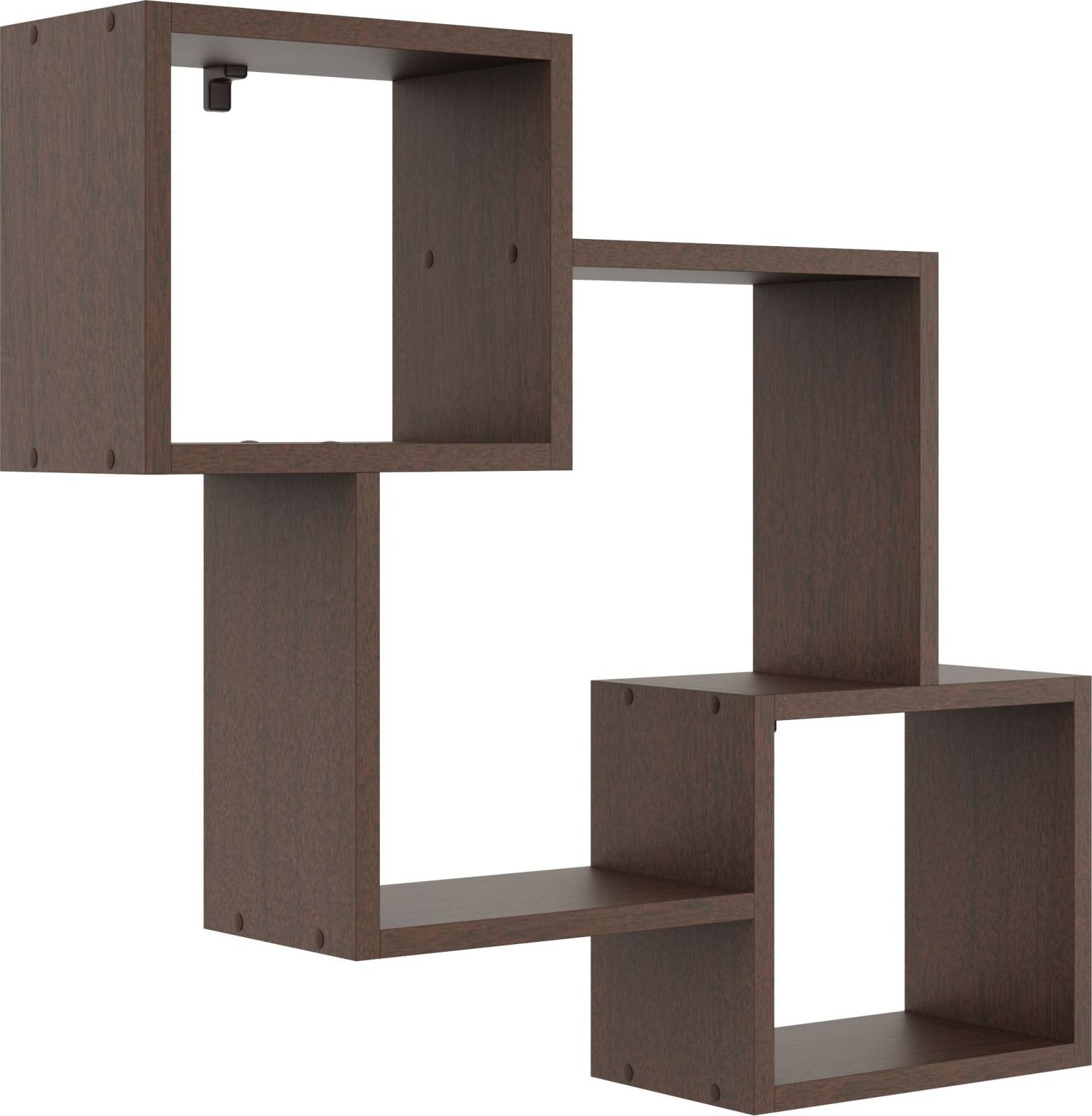 Tyletegotu Półka ścienna, wisząca, regał, 78x18x71 cm, wenge, mat