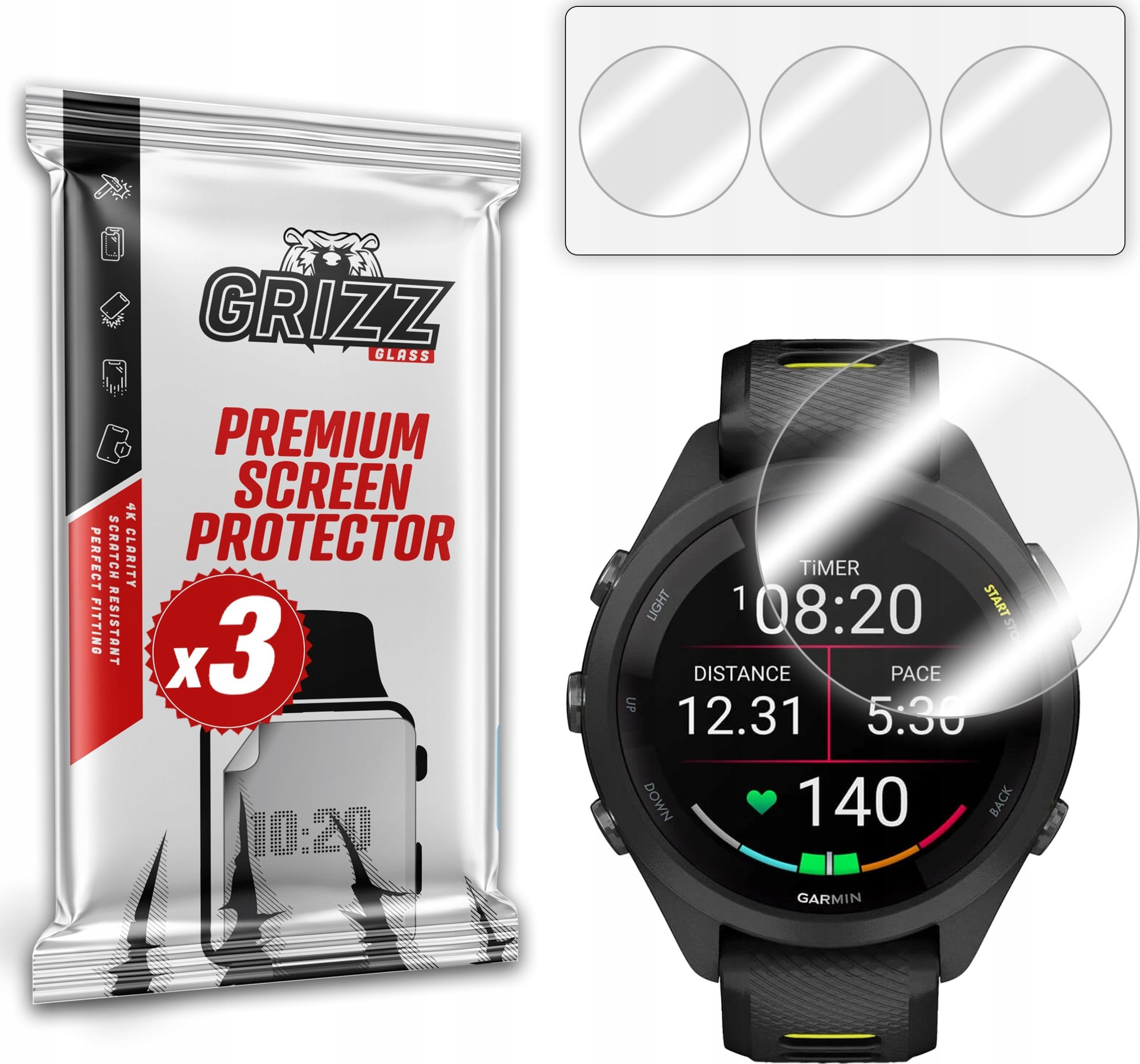 Folia hydrożelowa GrizzGlass Hydrofilm do Garmin Forerunner 265S 42mm