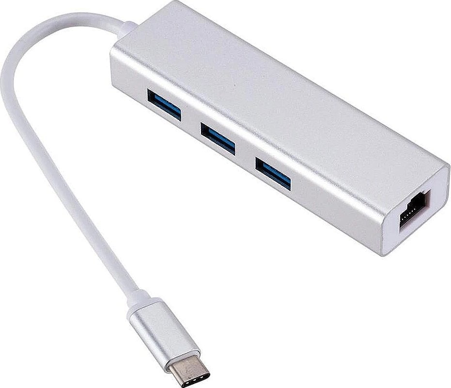 RoGerAD15642 USB-C Hub - Splitter 3 x USB 3.0 / RJ45