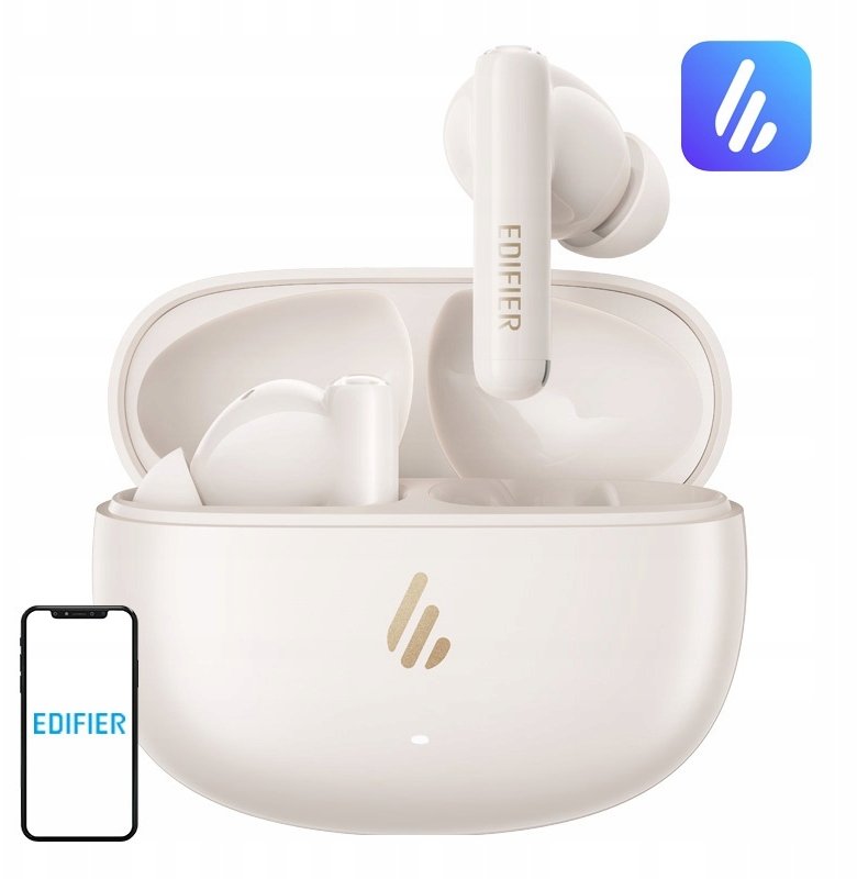 Słuchawki Edifier Belaidės Earbuds X5 Pro Su mikrofonu Bluetooth ANC Ivory