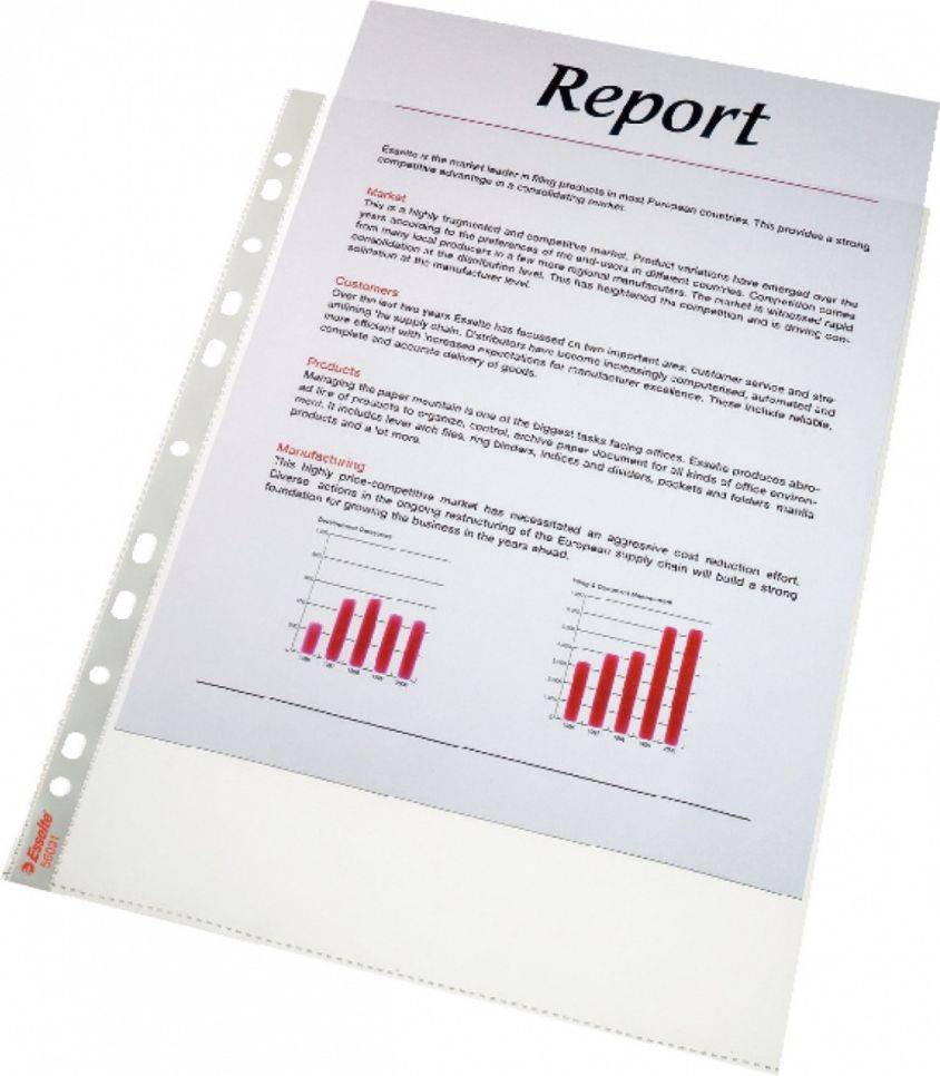 Esselte Koszulki krystaliczne 10 szt. (56091)