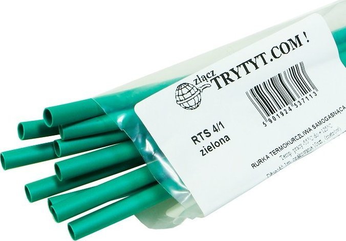 Trytyt 10x Koszulka termokurczliwa RTS 4/1 zielony