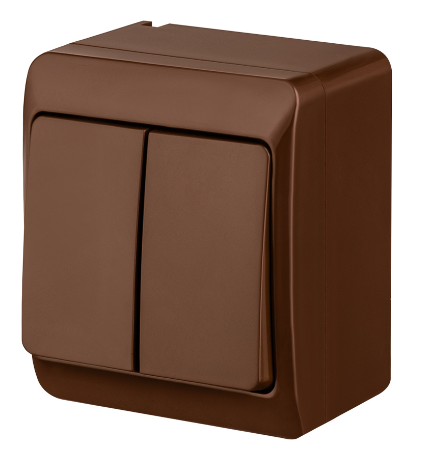 Elektro-Plast Łącznik natynkowy ŁNT Hermes świecznikowy brązowy (0332-06)