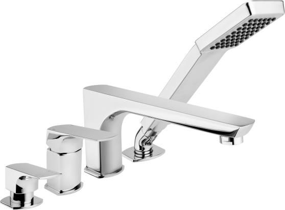 Bateria wannowa KFA Yoka 4-otworowe chrom (5535-210-00)