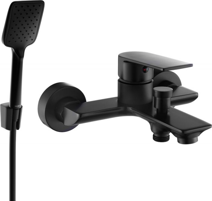 Mexen Mexen Alexa R62 bateria wannowa z zestawem prysznicowym, czarna - 7123R62-70