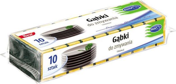 Staples Gąbki do zmywania stella tradycyjne 10/p