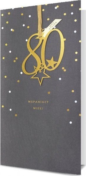 Pan Dragon KARNET HM-100 80 URODZINY SZARE