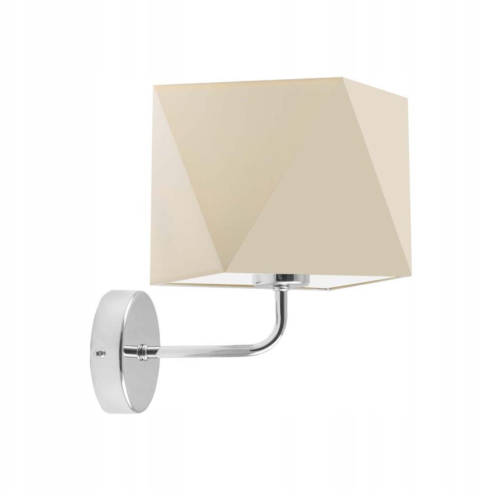 Klasyczny kinkiet do sypialni TURYN abażur diament LED E27