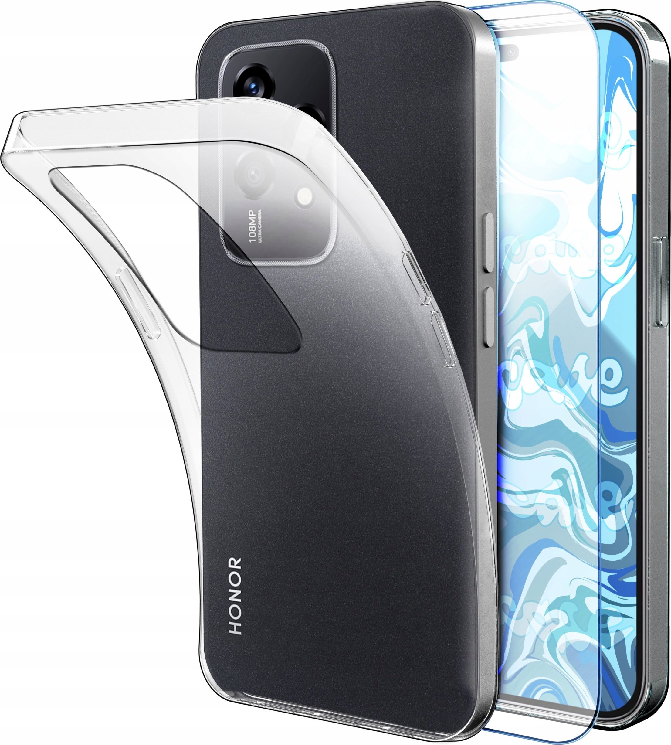 Hello Case ETUI DO HONOR 200 LITE 5G (GLOBAL) GUMOWE OBUDOWA CASE SILIKON SLIM SZKŁO