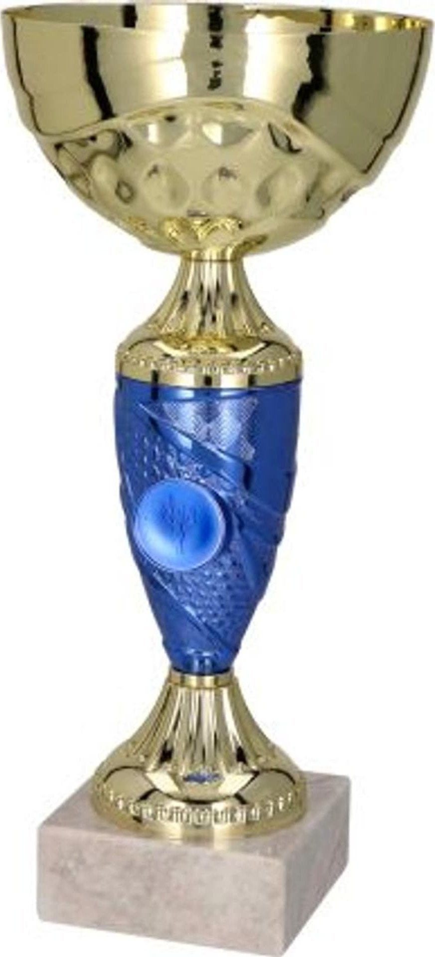 Victoria Sport Puchar metalowy złoto-niebieski T-S 9058A