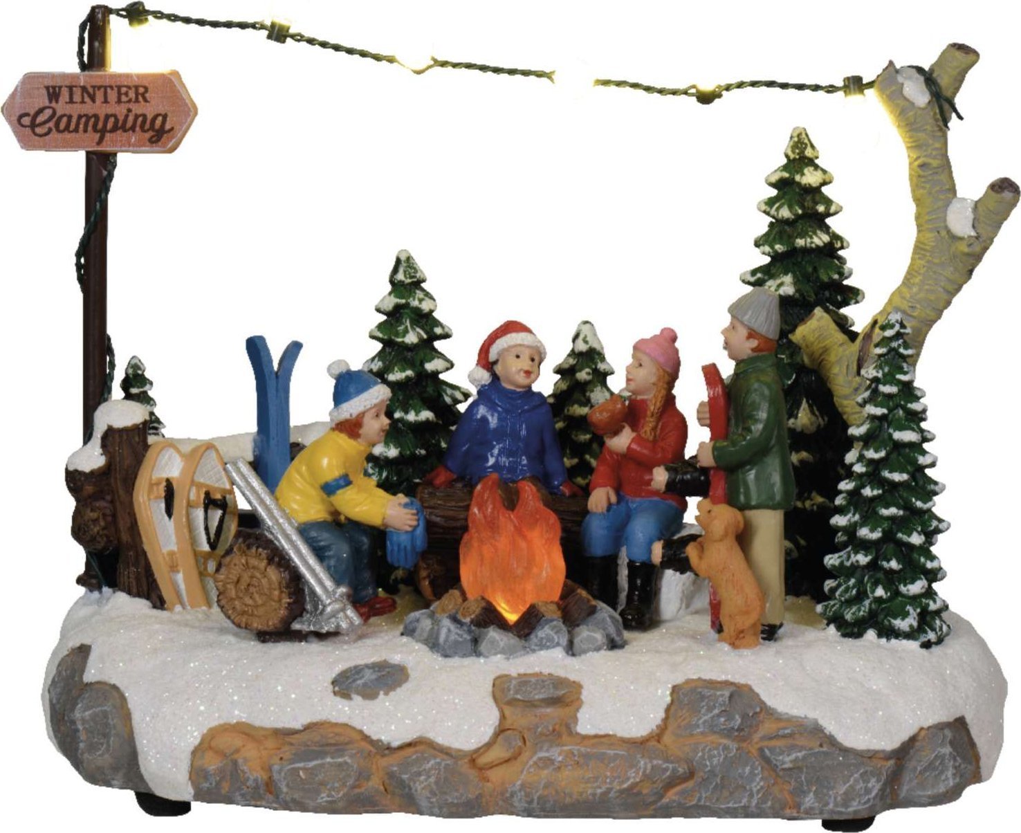 Dekoracja świąteczna Nenurodyta DECORATION LED SCENERY 12X21CM 487195