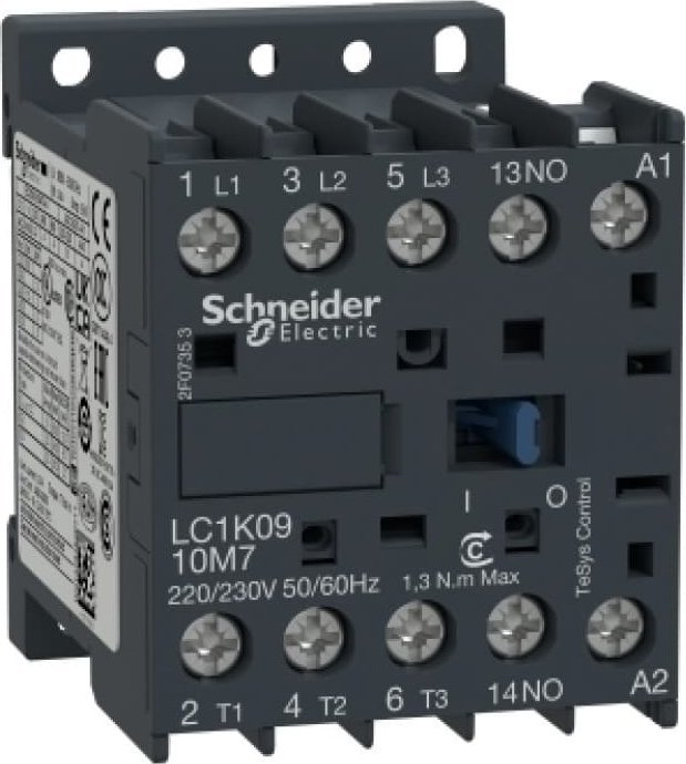 Schneider Electric Stycznik mocy 9A 3P 230V AC 50Hz 1Z LC1K0910P5