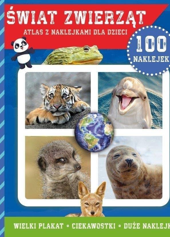 MD Creative Świat zwierząt - atlas z naklejkami dla dzieci
