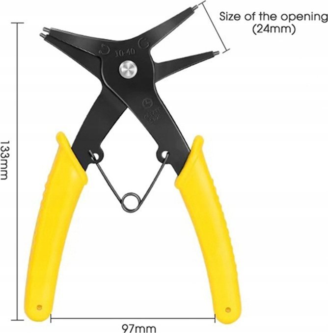 Rosfix SZCZYPCE ZACISKOWE PIERŚCIEŃ ZATRZASKOWY RĘCZNE