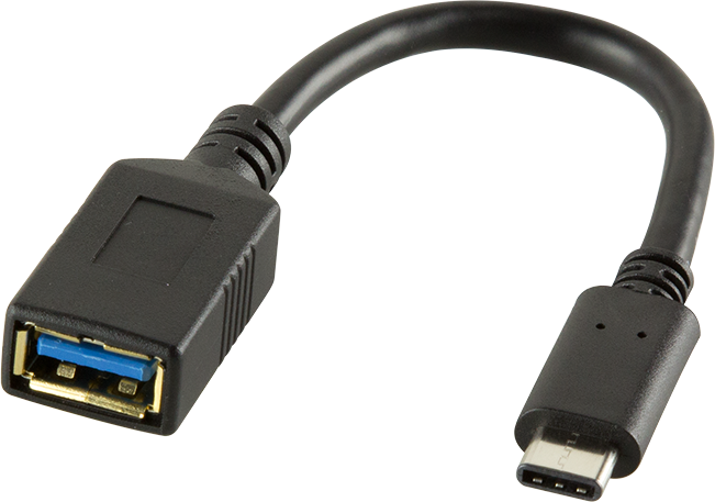 Adapter USB LogiLink USB-C - USB Czarny (CU0098)