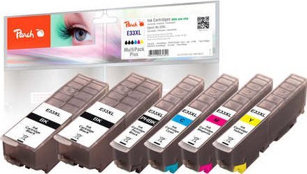 Tusz Peach Patrone Peach Epson 33XL 2xbk MultiPackPlus Retail Comp. - PI200-422