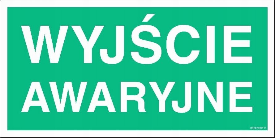 Mój dom Wyjście Awaryjne 300X150 Płyta Foto Ewakuacyjne Libres Polska Sp Sgp-Ac006_300X150_Ps 5904937520158