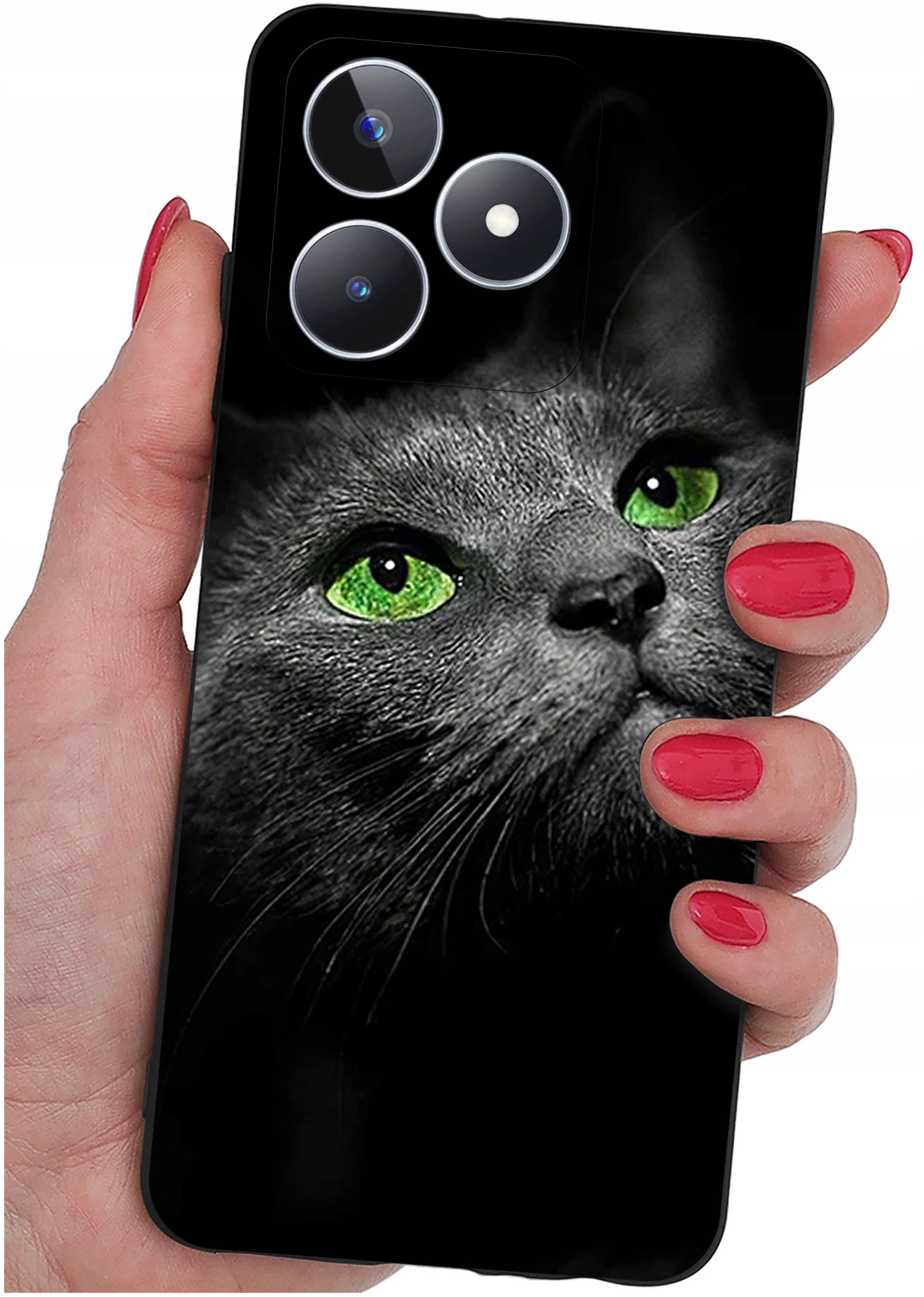 ETUI do Realme C51| C53 WZORY |SILIKONOWE MATT CASE + SZKŁO 9H