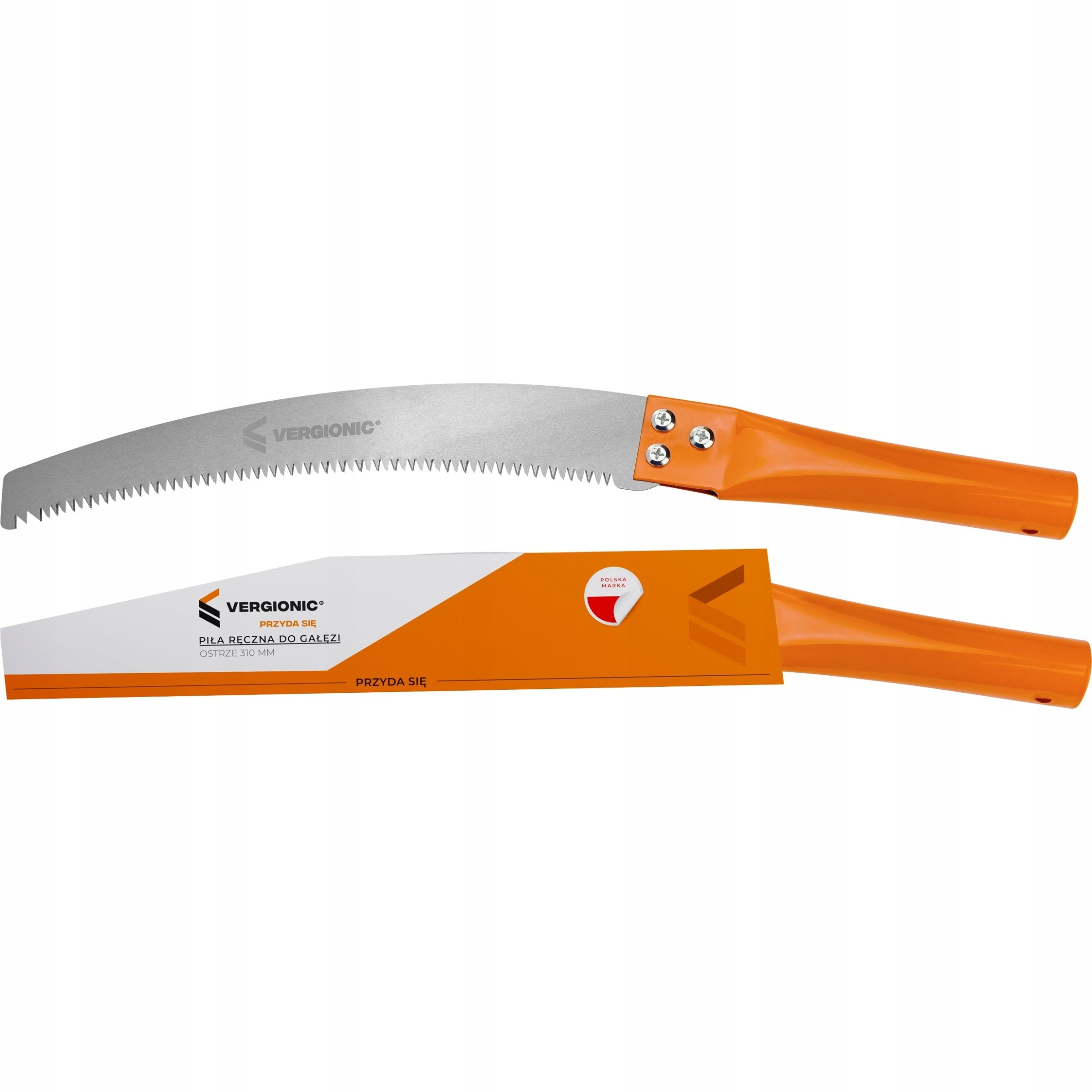 VERGIONIC Piła ręczna do gałęzi 310 mm z możliwością montażu na tyczkę