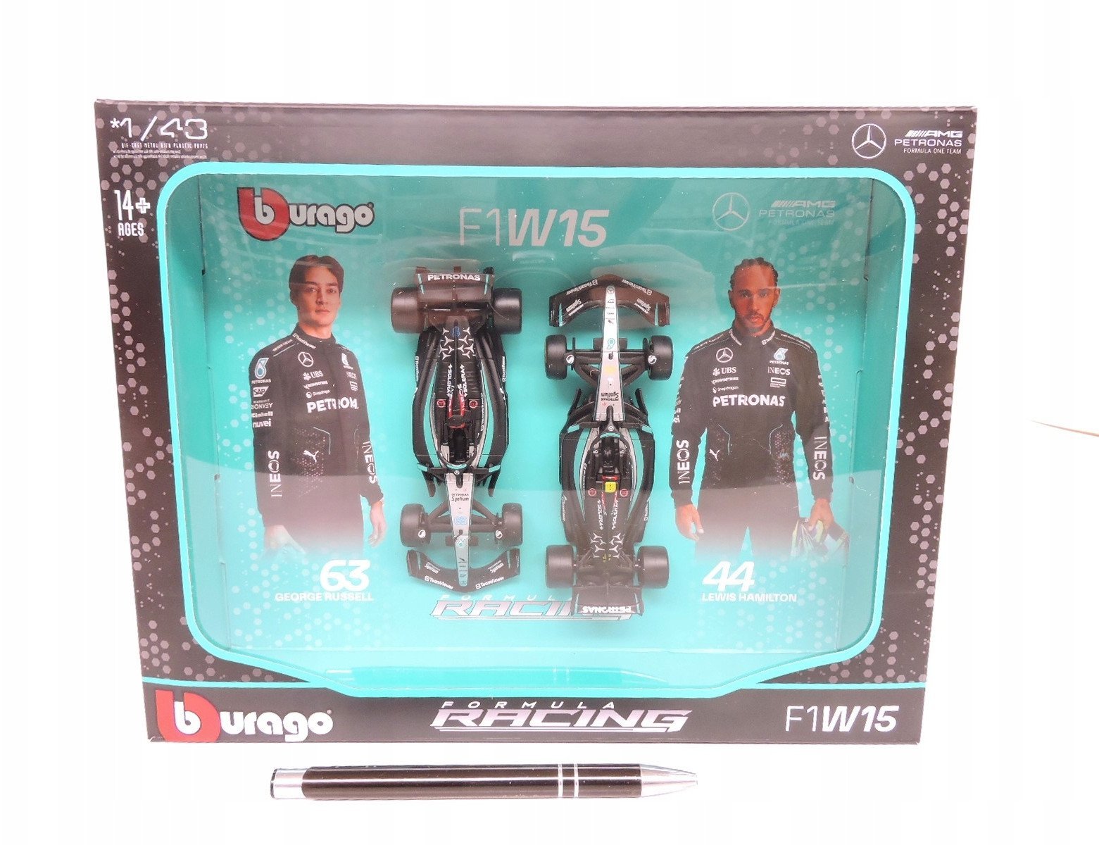 BBU 1:43 Mercedes AMG W15 2024 2pack 38115