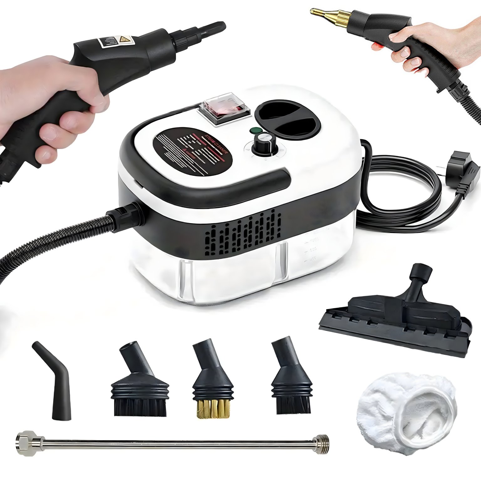 MYJKA PAROWA PAROWNICA CZYŚCIK ODKURZACZ MOP PAROWY DO PODŁOGI OKIEN ZESTAW