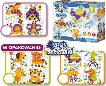 Układanka kreatywna E-Edu 120el mix