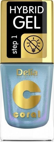 Delia DELIA COSMETICS Coral Hybrid Gel Lakier hybrydowy do paznokci nr 111 - multirefleks (bez lampy) 11ml