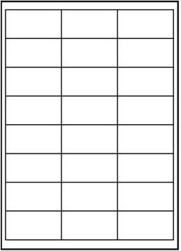 Logo etykiety 66mm x 33.8mm, A4, matowe, białe, 10 szt.