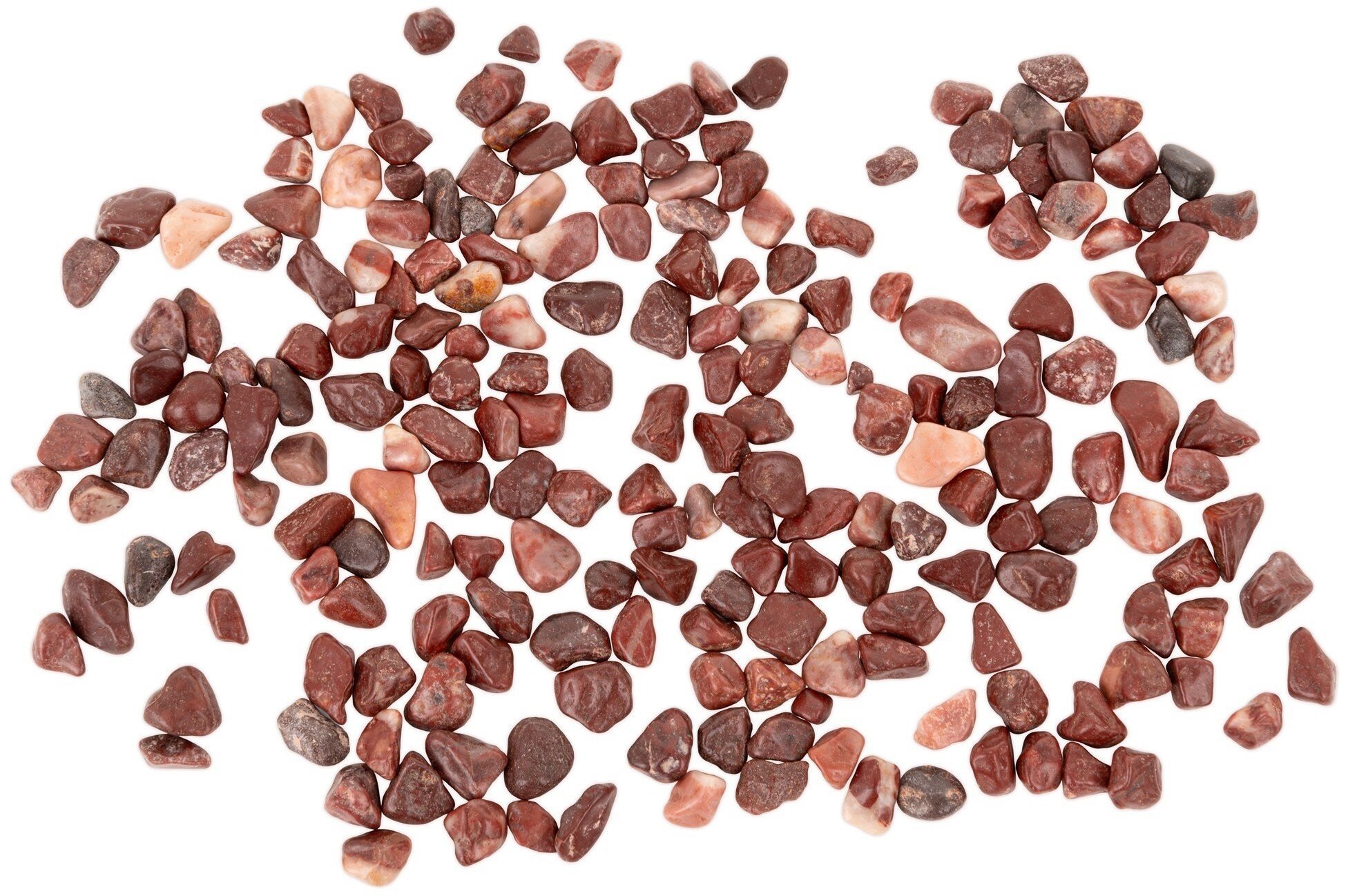 Kamienie polerowane Red Granite Pebble 8-12 mm do akwarium terrarium 10kg/OPAK