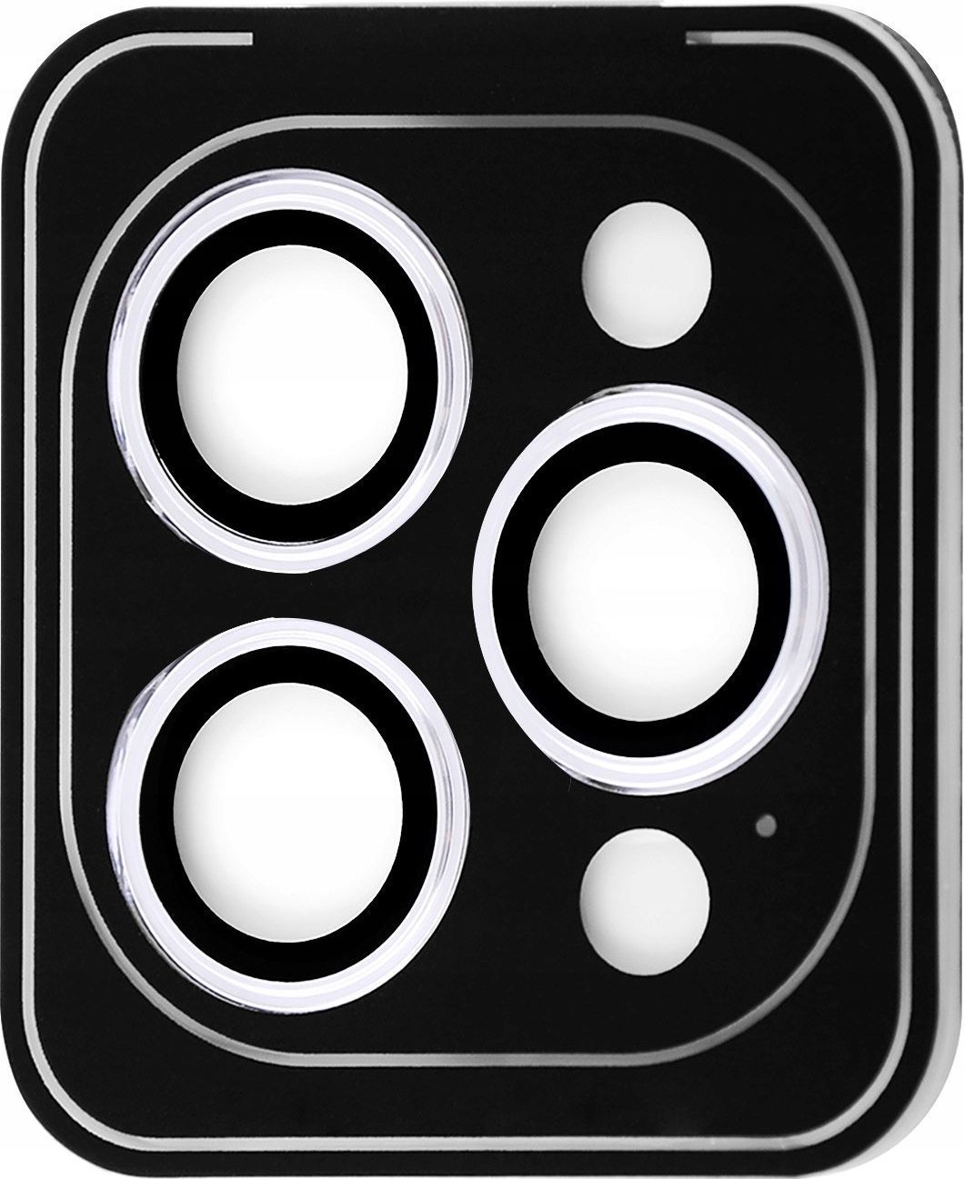 Osłona Szkło Hartowane 9h Na Obiektyw Aparat Do Iphone 15 Pro / 15 Pro Max - Srebrny / Cppaip15pm06