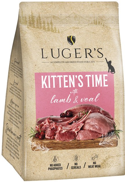 Lugers Kitten's Time karma suszona dla kociąt z jagnięciną i cielęciną 500 g