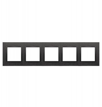 Kontakt-Simon Simon 54 Nature* Ramka 5-krotna metalowa Inox Dark DRN5/83