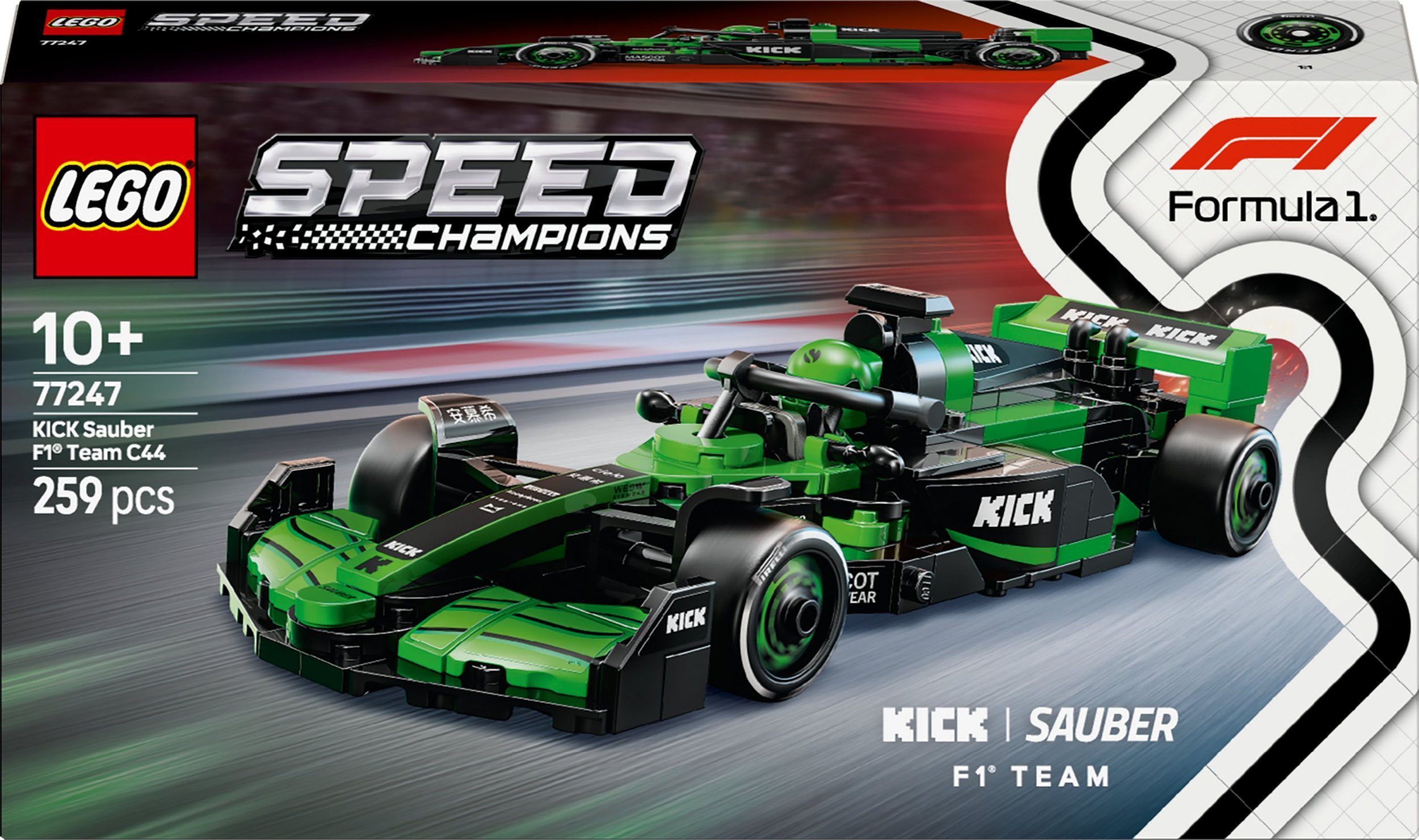 Speed champions Bolid F1® KICK Sauber Team C44 (77247)
