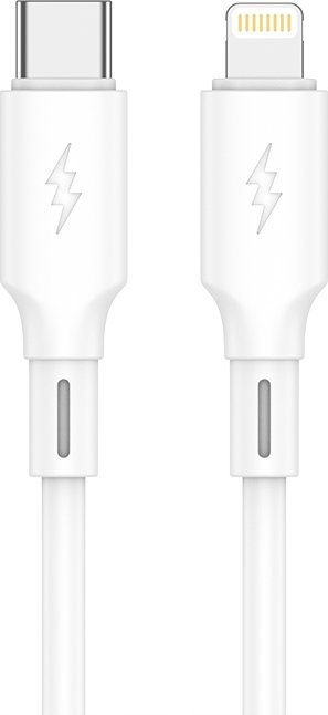Kabel USB Jellico USB-C - Lightning 1 m Biały (6974929204549)